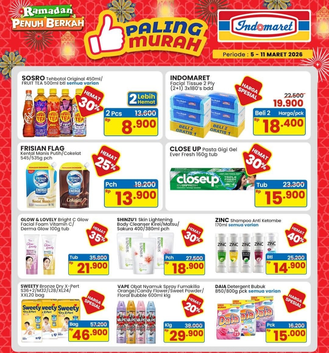Promo Indomaret Hari Ini 8 Maret 2026, Masih Ada Promo Paling Murah Susu Kental Manis sampai Popok