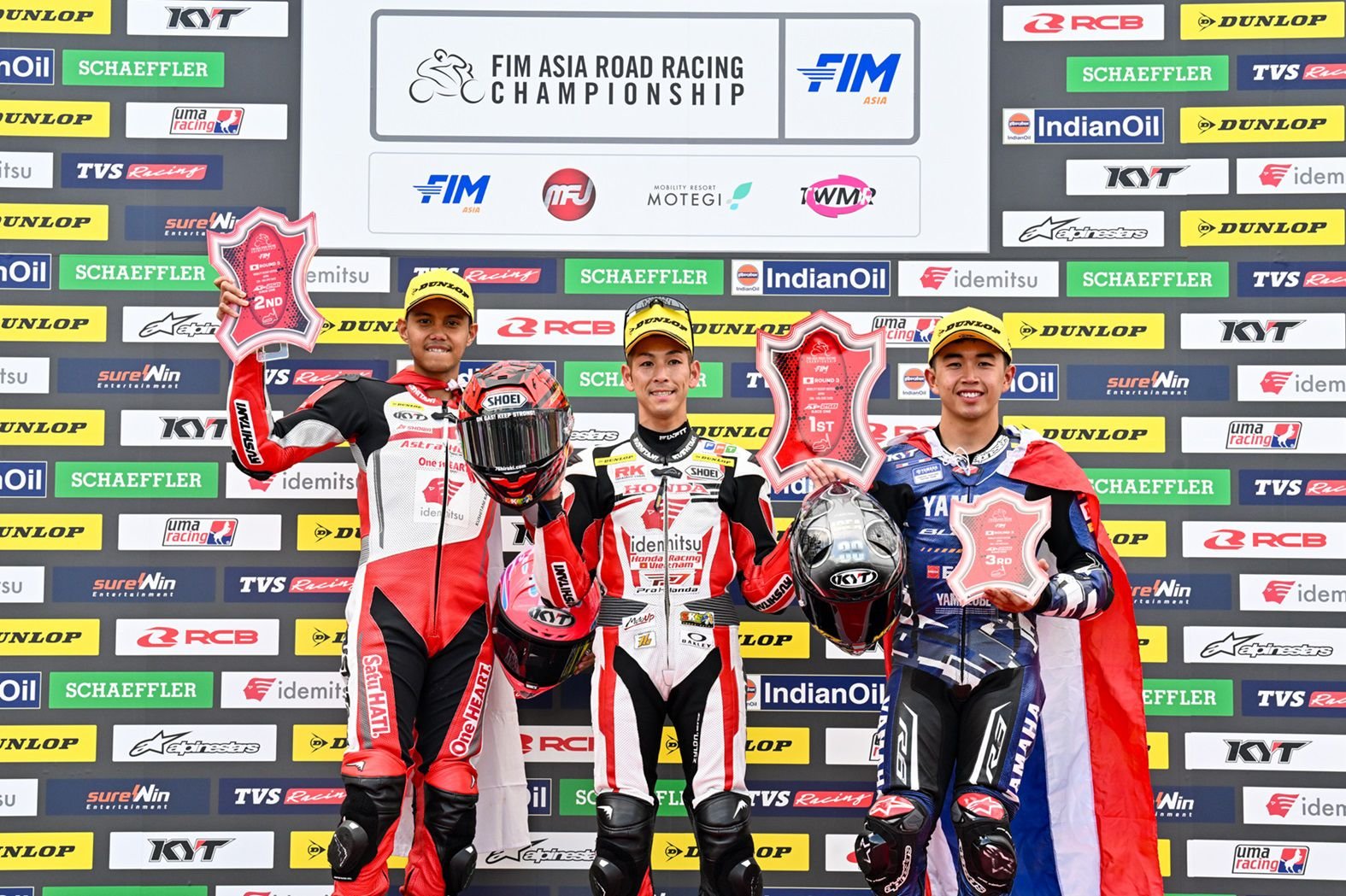 CBR Series Melesat Kencang, AHRT Borong Tiga Podium ARRC Motegi