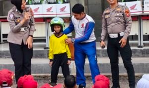 Peringati Hari Anak Nasional, Safety Riding Center DAM Bersama Polres Cimahi Edukasi Keselamatan Berkendara